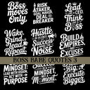 Boss babe Quotes UV DTF Decal Sheets 10 sheet Designs