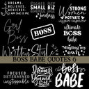 Boss babe Quotes UV DTF Decal Sheets 10 sheet Designs