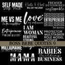 Boss babe Quotes UV DTF Decal Sheets 10 sheet Designs