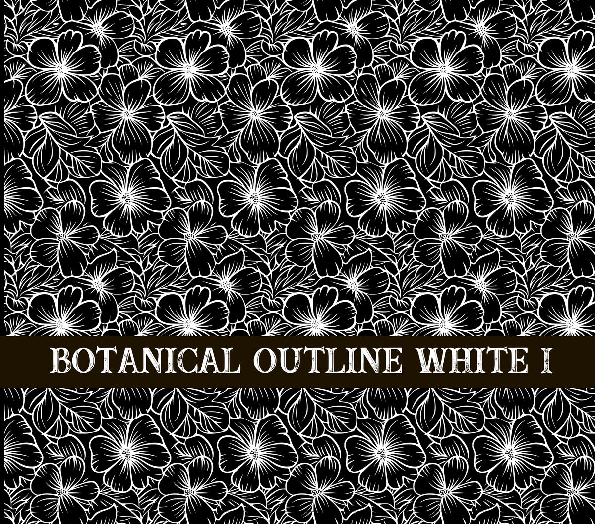 Botanical Outline #1 UV DTF Wrap