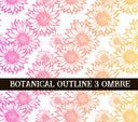 Botanical Outline #3 UV DTF Wrap 3 color options