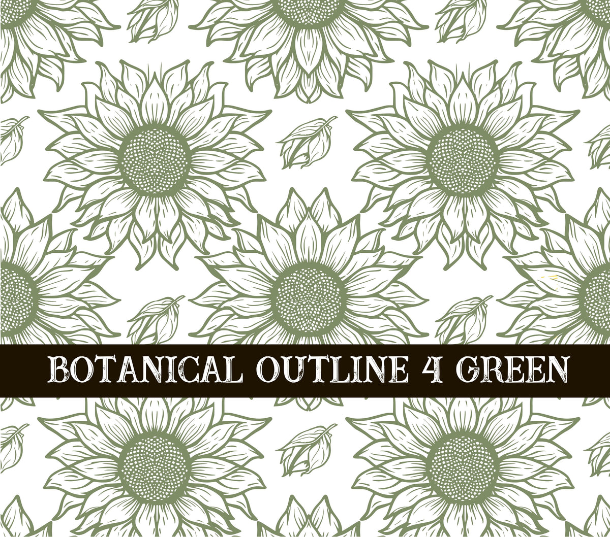 Botanical Outline #4 UV DTF Wrap 3 color options