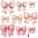 Bridgerton  Coquette Bows UV DTF Decal accent Sheet 10x10 sheet 5 designs