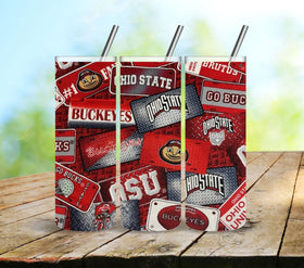 Buckeye Vinyl tumbler wrap