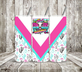 Hot Cowgirl Summer Vinyl Tumbler wrap