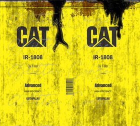 CAT Oil Vinyl Wrap for 20oz straight