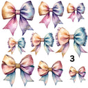 Celestial Coquette Bows UV DTF Decal accent Sheet 10x10 sheet 3 designs