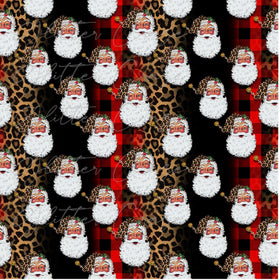 Cheetah Santa Adhesive Vinyl