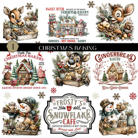Christmas Baking UV DTF Decal Sheet