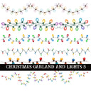 Christmas Garland and Lights Collection UV DTF Decal Sheets 7 Design sheets