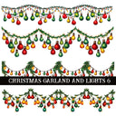 Christmas Garland and Lights Collection UV DTF Decal Sheets 7 Design sheets