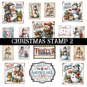 Christmas Stamp Collection UV DTF Decal Sheets 6 Design sheets