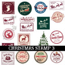 Christmas Stamp Collection UV DTF Decal Sheets 6 Design sheets