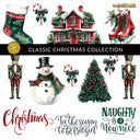 Classic Christmas Collection UV DTF Decal Sheets- 3 Designs