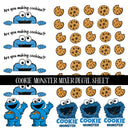 Cookie Monster Mixer UV DTF Decal Sheets