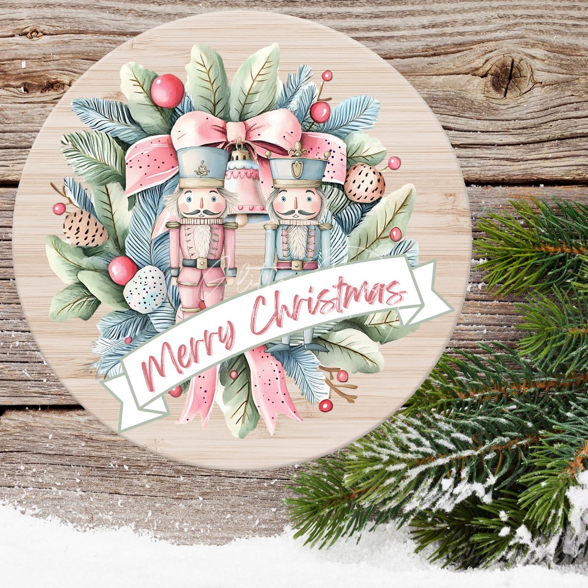 Merry Christmas Nutcracker UV DTF for signs