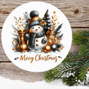 Merry Christmas Snowman UV DTF for signs