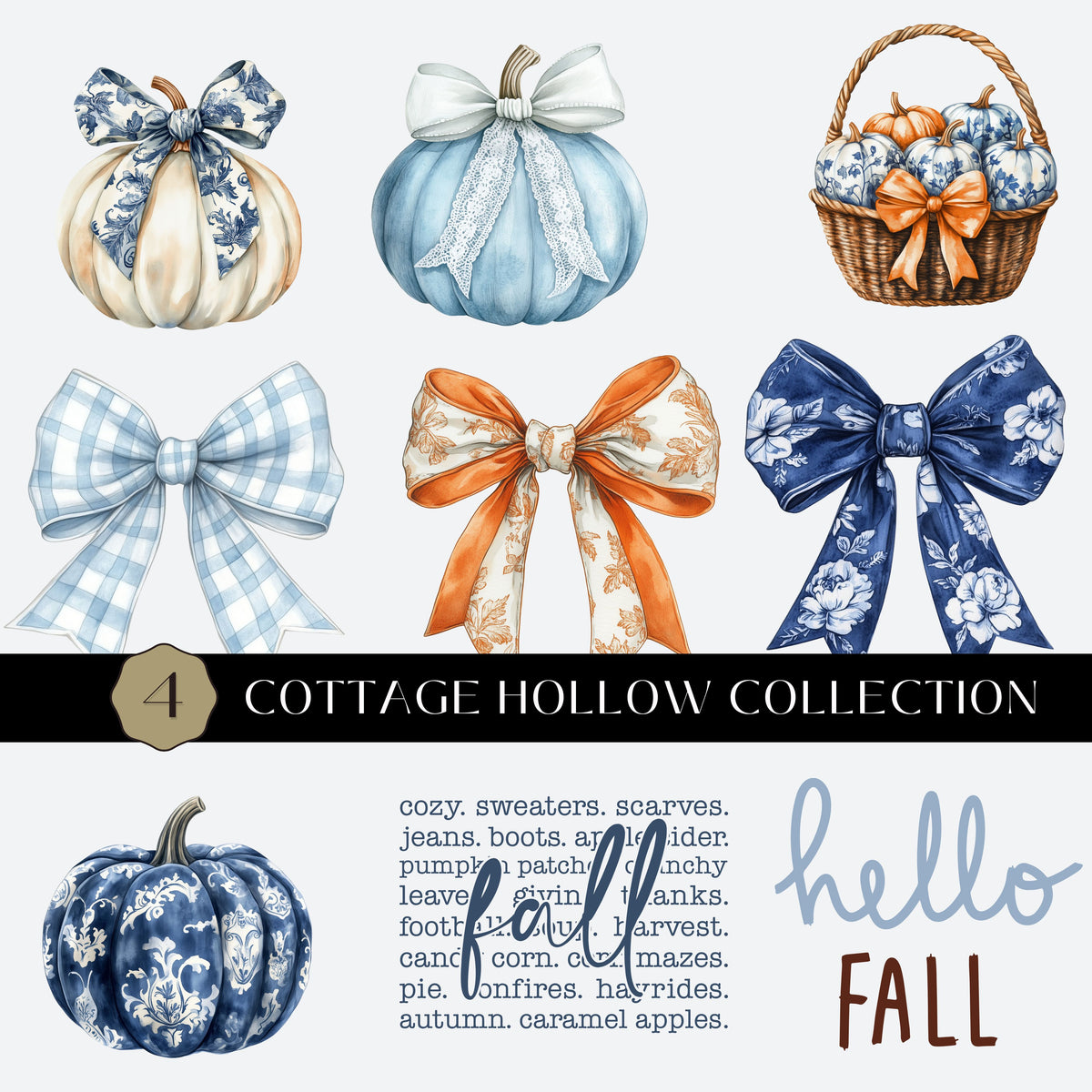 Cottage Hollow Collection UV DTF Decal Sheets- 5 Designs