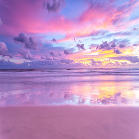 Cotton Candy Beach! - Adhesive Vinyl