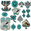 Cowgirl Turquoise UV DTF Decal Sheets-