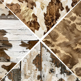 Cows, Leather and wood Vsplit Precut Vinyl