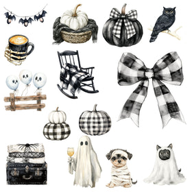 Cozy Halloween UV DTF Decal Sheets- 4 Design Options