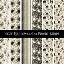 Cozy Halloween precut strips 12x12 vinyl sheet 3 Designs