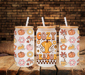 Cozy Season 16oz UV DTF Libbey Wrap