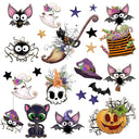 Cute Halloween UV DTF Decal Sheets-4 Design Options