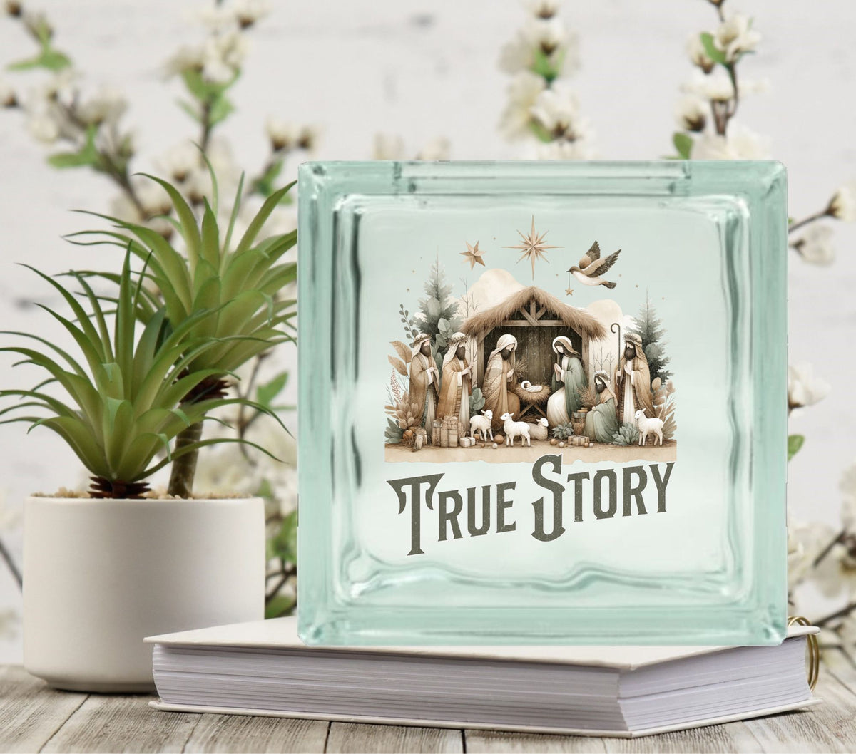 True Story Glass Block Decal