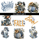 Denim Fall Collection UV DTF Decal Sheets-2 Designs