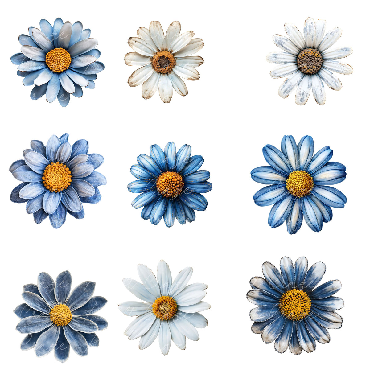 Denim and Daisies UV DTF Decal accent Sheet 10x10 2 Designs available