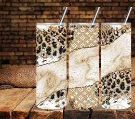 Designer Marble Vinyl tumbler wraps