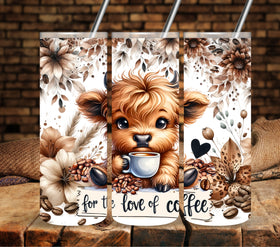 For the love of coffee Vinyl tumbler wraps