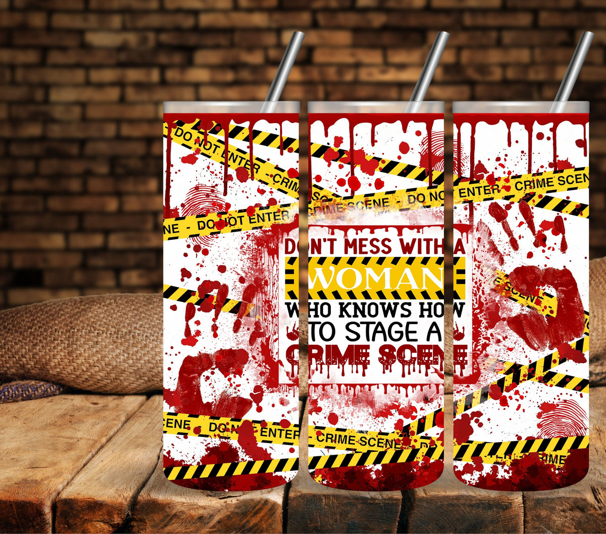 Don't mess with a woman UV DTF tumbler wraps 20oz