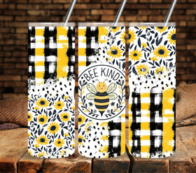 Bee Kind Vinyl tumbler wraps