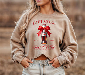 Diet Coke Social Club Red DTF Transfers