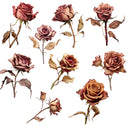 Dried Roses UV DTF Decal sheet