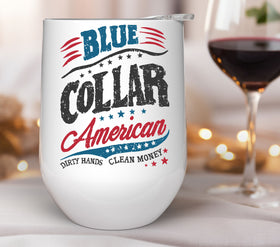 Blue collar UV DTF Decals
