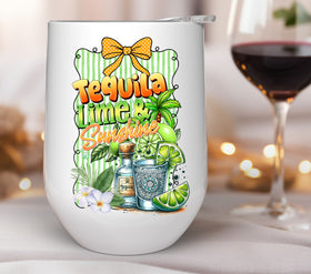 Tequila Lime and Sunshine UV DTF Decals