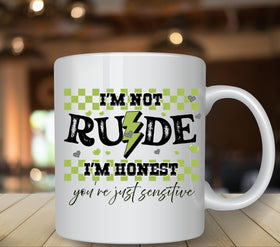 Not Rude Green UV DTF Decals