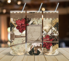 Hope Dream Live Love Vinyl tumbler wraps