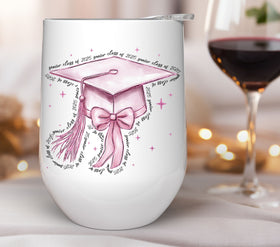 Pink cap class of 2025 UV DTF Decals