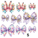 Easter Coquette Bows UV DTF Decal accent Sheet 10x10 sheet 6 designs