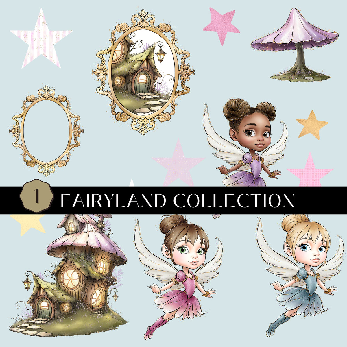 Fairyland Collection UV DTF Decal Sheets 3 Designs