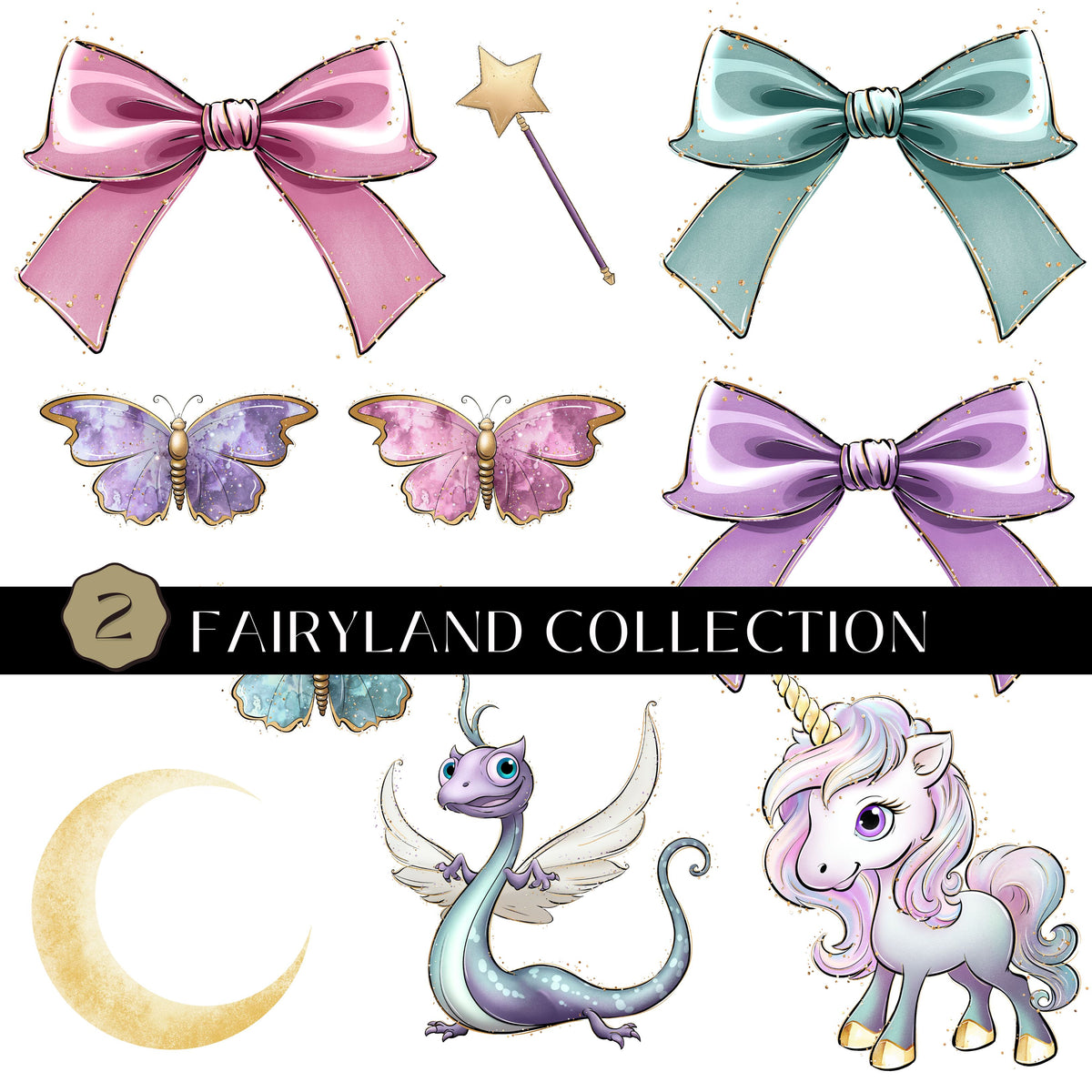 Fairyland Collection UV DTF Decal Sheets 3 Designs