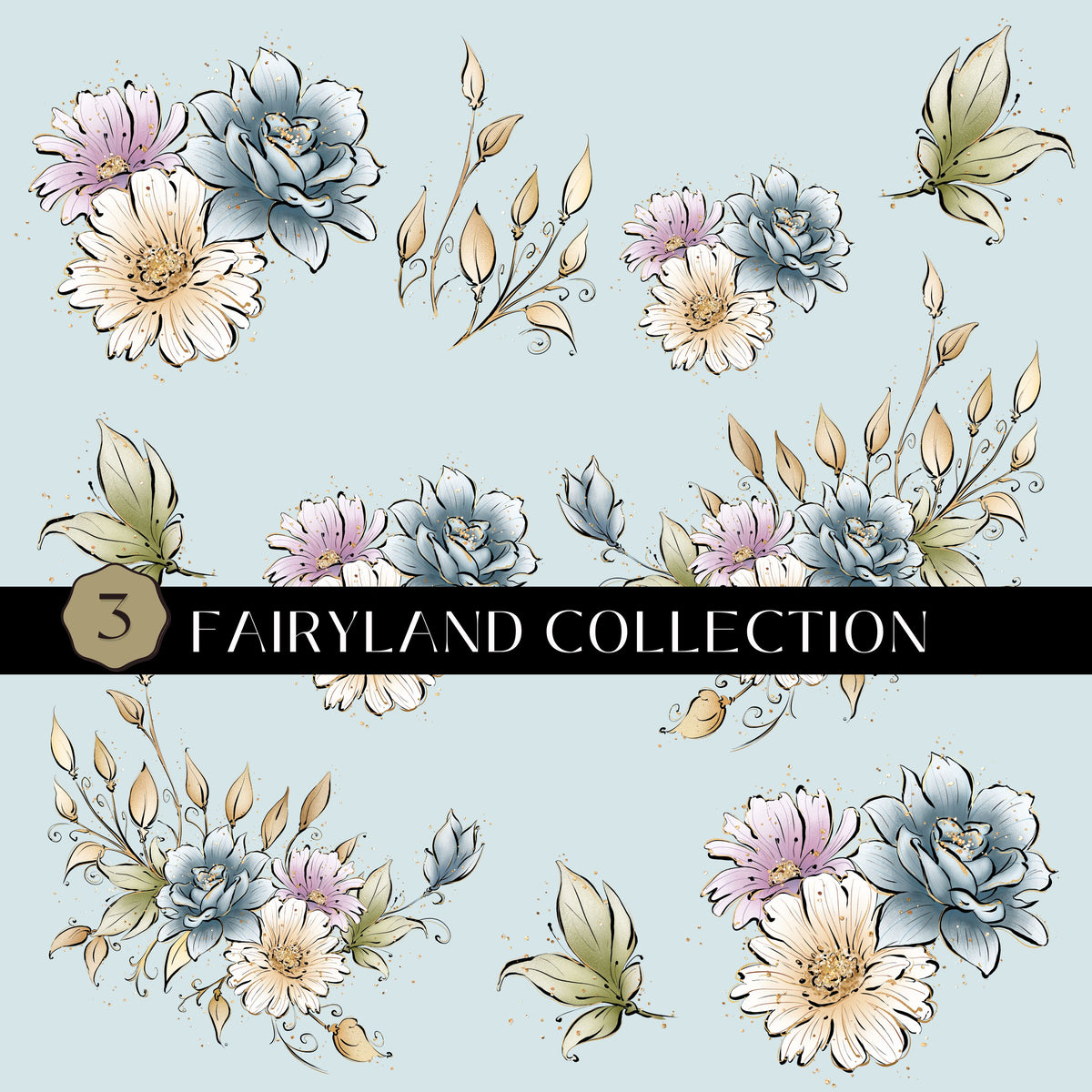 Fairyland Collection UV DTF Decal Sheets 3 Designs
