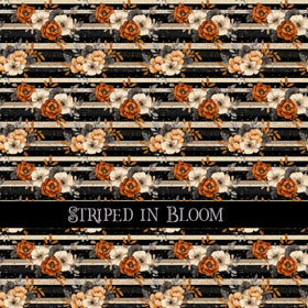Striped in Bloom 12x12 vinyl sheet