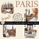 Falling For Paris Collection UV DTF Decal Sheets- 3 Designs
