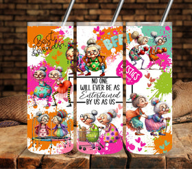 Best Friends No One is ever as entertained by us as us vinyl tumbler wraps